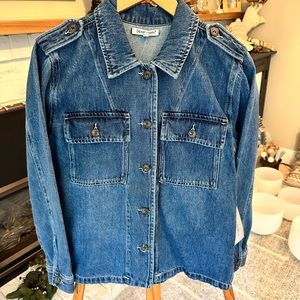 NWT Dear John blue denim jean shirt jacket